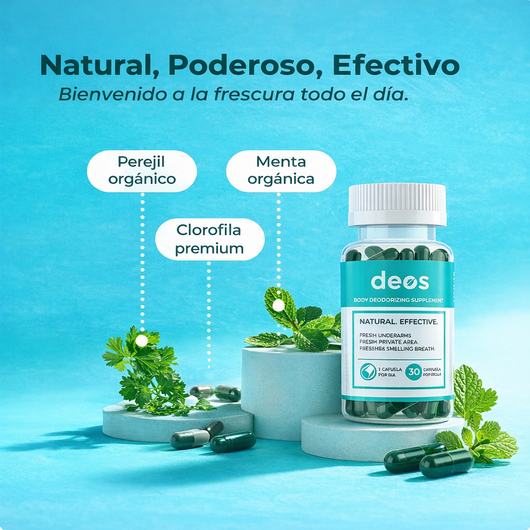 DEOS® - DESODORANTE INTERNO EN CÁPSULAS